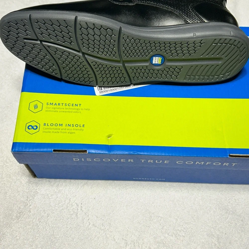 Nunn Bush Black‎ Chase Plain flat heel Chukka Boot Size 8.5 New in Box